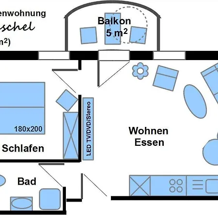 Seawind - Muschel Apartment Busum